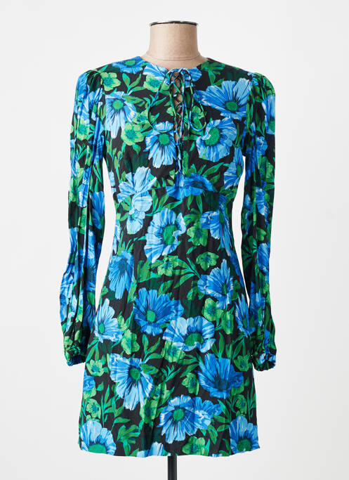 Robe courte bleu MANGO femme