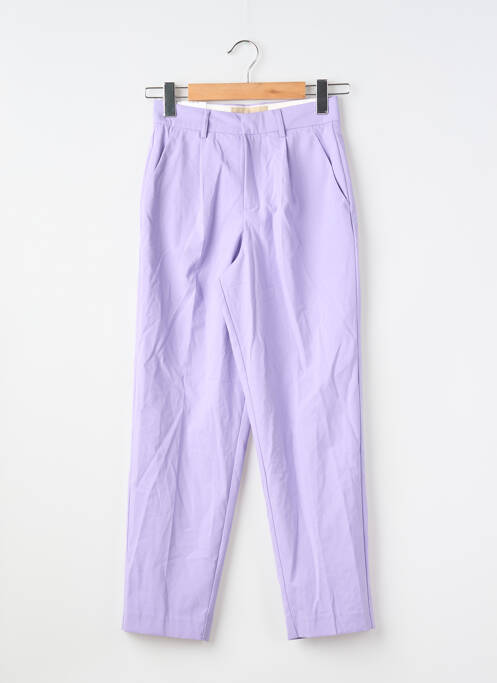 Pantalon droit violet JJXX femme