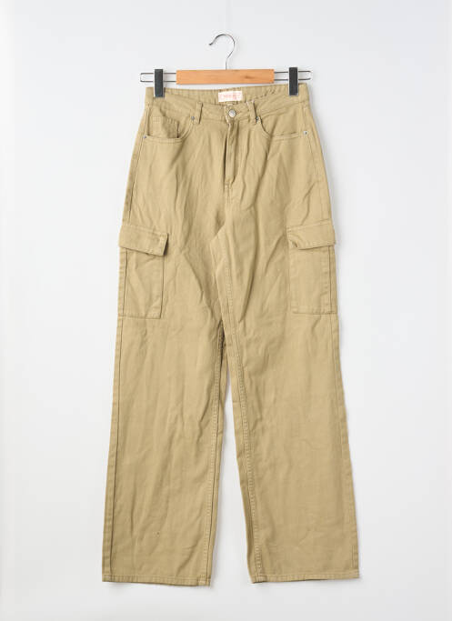 Jeans coupe droite vert ONLY femme