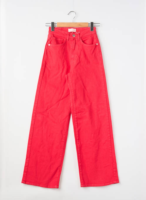 Jeans coupe large rouge ONLY femme