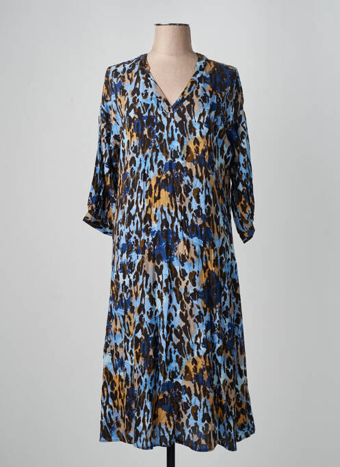 Robe mi-longue bleu VERO MODA femme