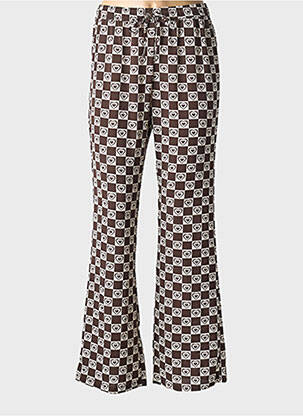 Pantalon flare marron ONLY femme