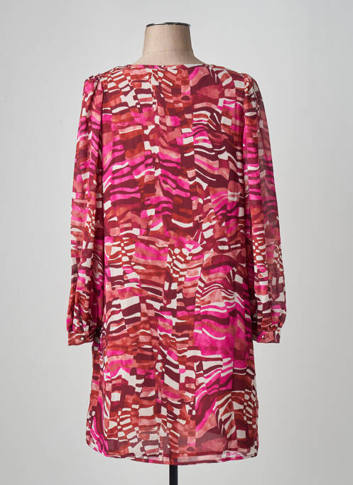 Robe mi-longue rose VERO MODA femme