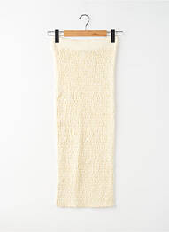 Jupe mi-longue beige MANGO femme