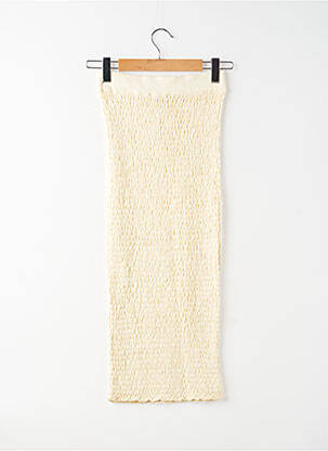Jupe mi-longue beige MANGO femme