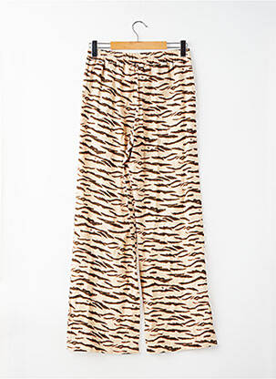 Pantalon droit marron NOOR BY NORA GHARIB femme