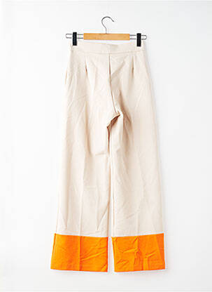 Pantalon droit beige NOOR BY NORA GHARIB femme