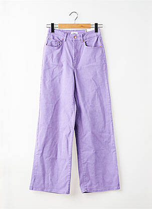 Pantalon droit violet ONLY femme