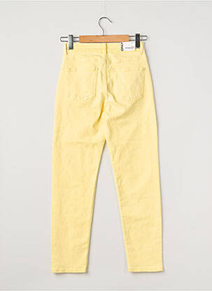 Pantalon droit jaune ONLY femme