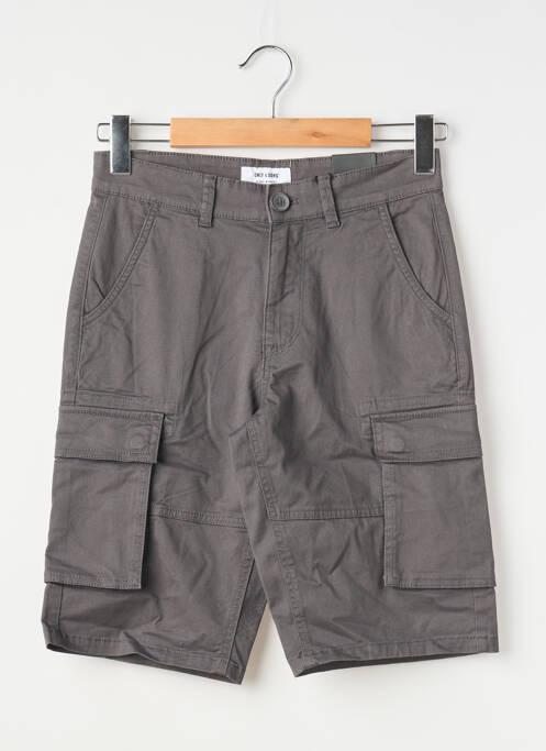 Bermuda gris ONLY&SONS homme