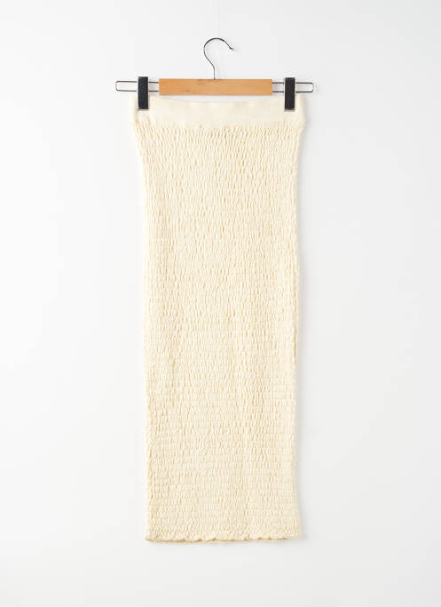 Jupe mi-longue beige MANGO femme