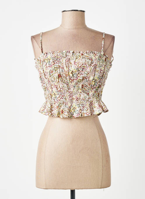 Débardeur marron MANGO femme