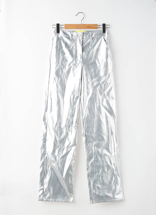 Pantalon droit argent JJXX femme