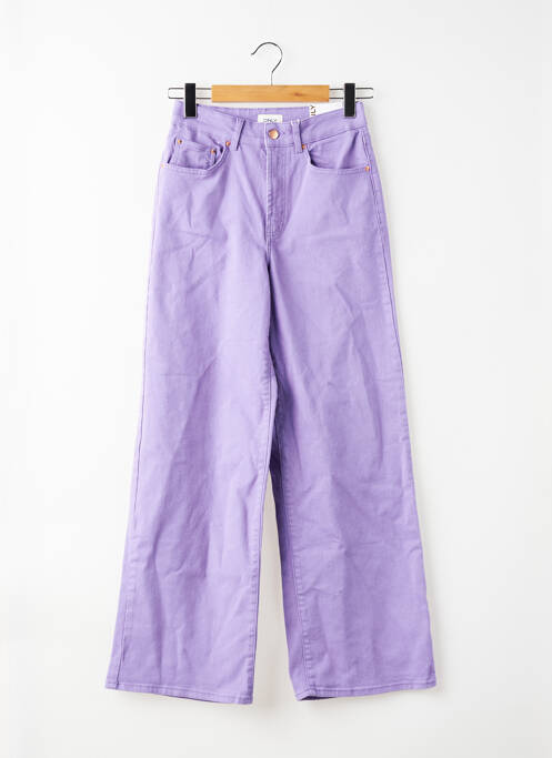 Pantalon droit violet ONLY femme
