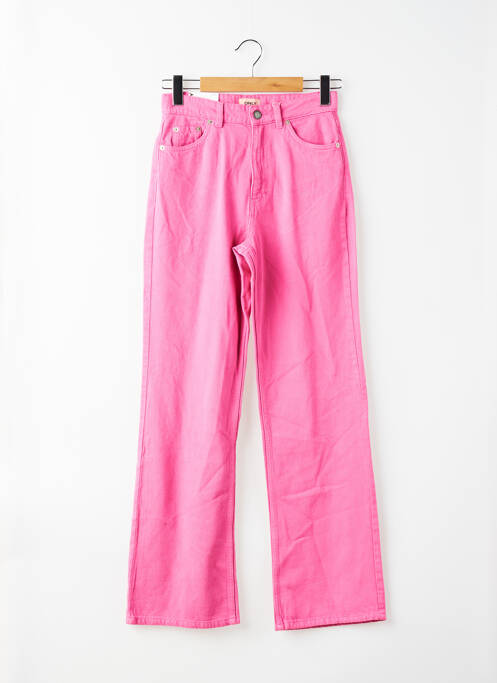 Pantalon droit rose ONLY femme