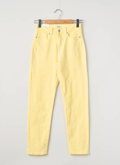 Pantalon droit jaune ONLY femme
