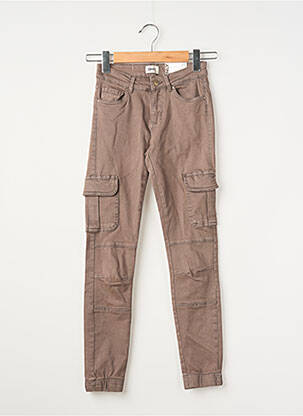 Pantalon droit marron ONLY femme