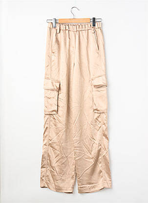 Pantalon large beige MANGO femme