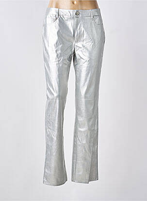 Pantalon droit argent ONLY femme