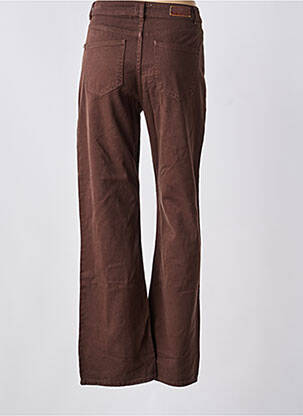 Jeans coupe droite marron ONLY femme