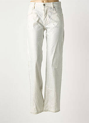 Pantalon droit argent MANGO femme