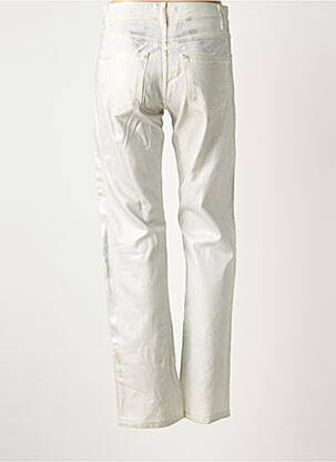 Pantalon droit argent MANGO femme