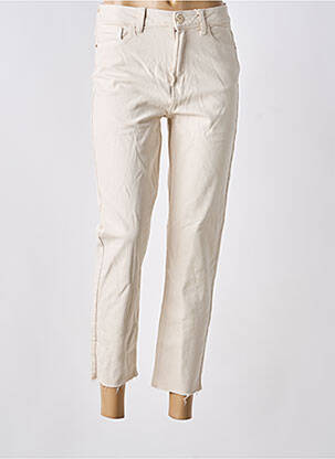 Jeans coupe droite beige ONLY femme