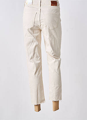 Jeans coupe droite beige ONLY femme