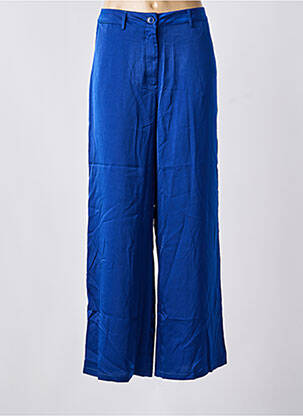 Pantalon large bleu JACQUELINE DE YONG femme