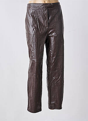 Pantalon droit marron ASTRID BLACK LABEL femme