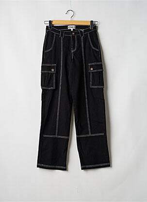 Pantalon cargo noir ONLY femme