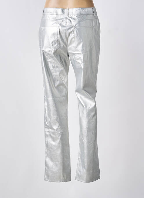 Pantalon droit argent ONLY femme