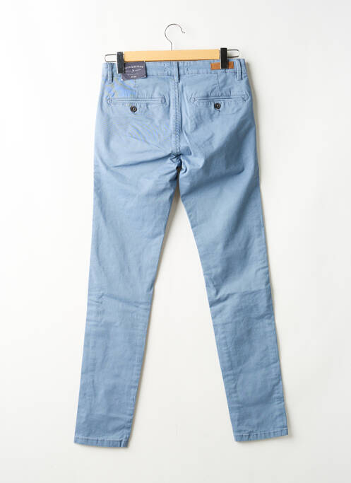 Pantalon chino bleu BRUCE & BUTLER  homme
