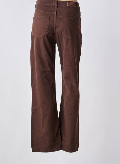 Jeans coupe droite marron ONLY femme