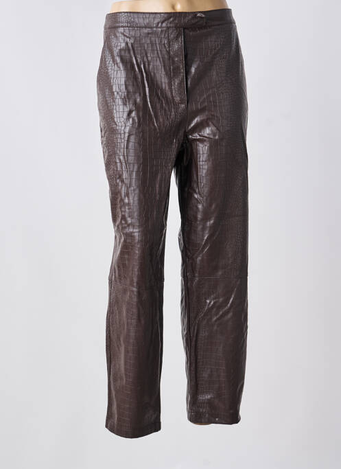 Pantalon droit marron ASTRID BLACK LABEL femme