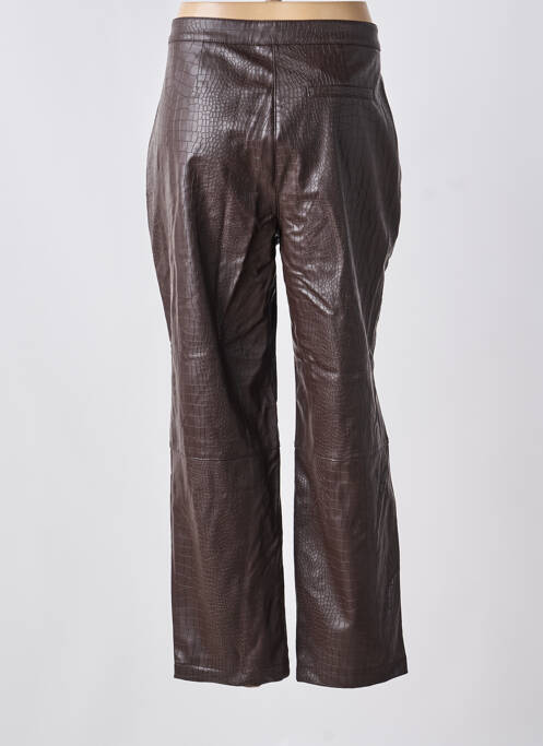 Pantalon droit marron ASTRID BLACK LABEL femme
