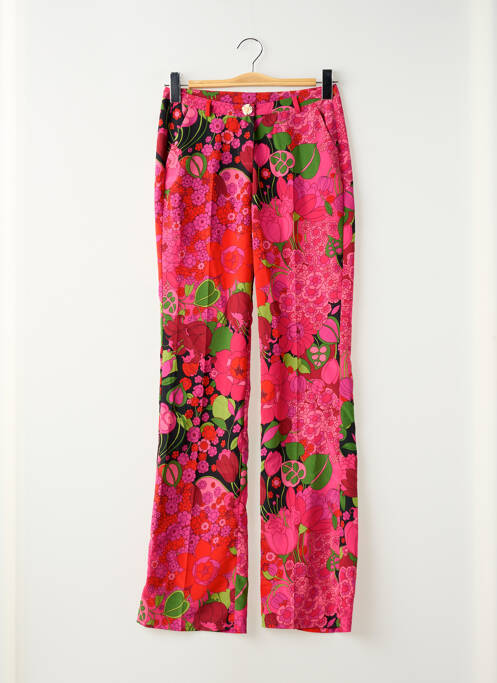 Pantalon droit rose MORGAN femme