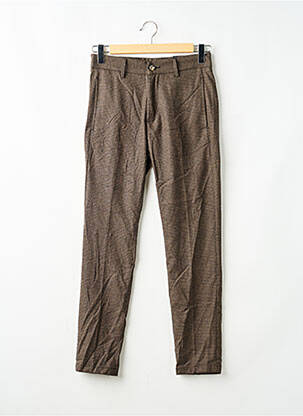 Pantalon droit marron BRUCE & BUTLER  homme