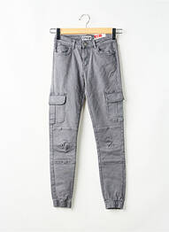 Pantalon droit gris ONLY femme
