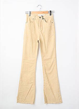 Pantalon flare beige SUBDUED femme