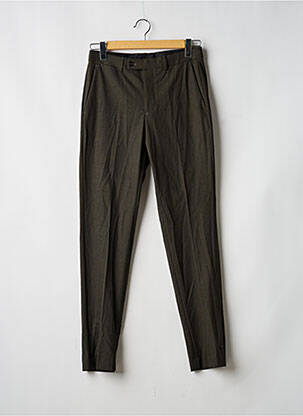 Pantalon droit vert MANGO homme
