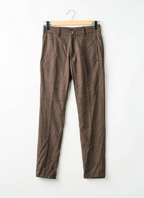 Pantalon droit marron BRUCE & BUTLER  homme