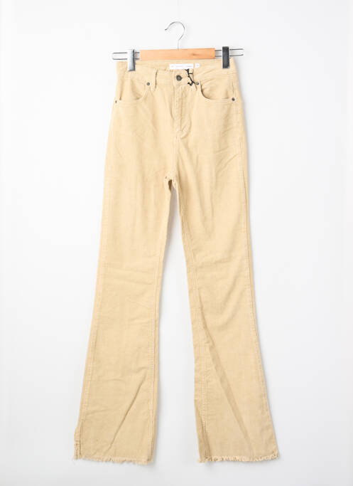 Pantalon flare beige SUBDUED femme