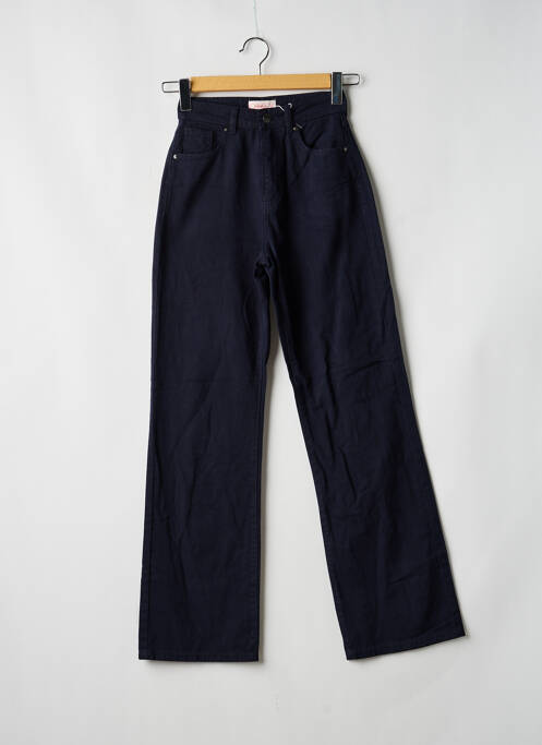 Pantalon droit bleu ONLY femme