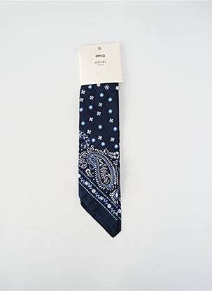 Foulard bleu MANGO femme