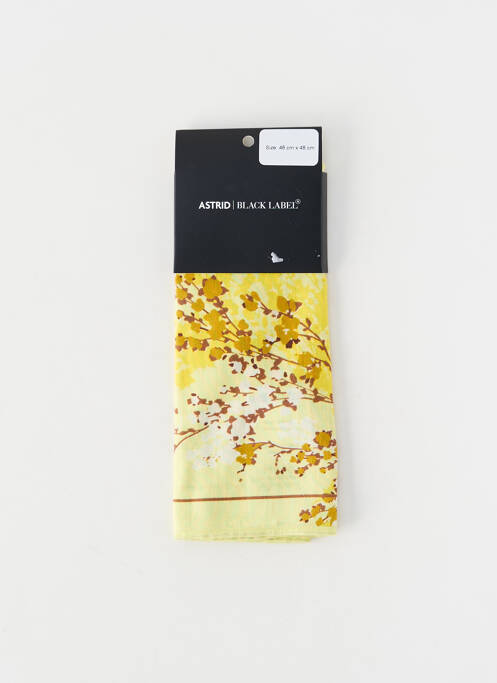 Foulard jaune ASTRID BLACK LABEL femme