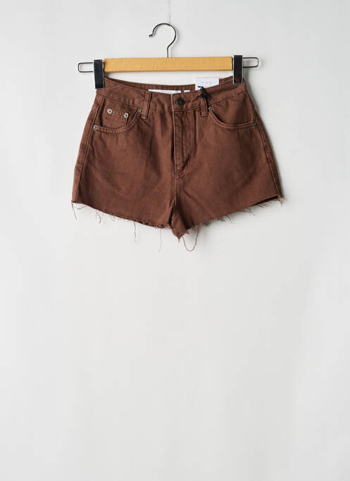 Short marron SUBDUED femme