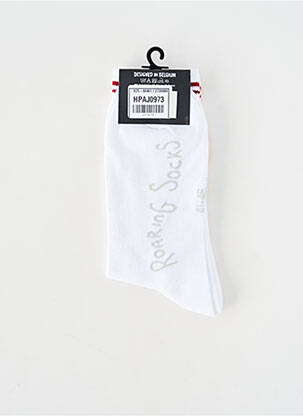 Chaussettes blanc ROARING SOCKS homme