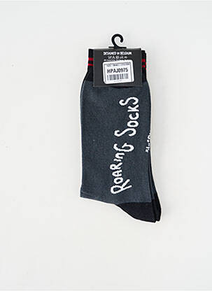 Chaussettes noir ROARING SOCKS homme