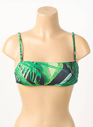 Haut de maillot de bain vert ASTRID BLACK LABEL femme